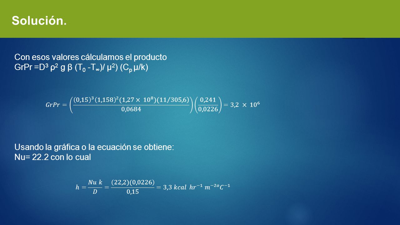 Solución. Con esos valores cálculamos el producto