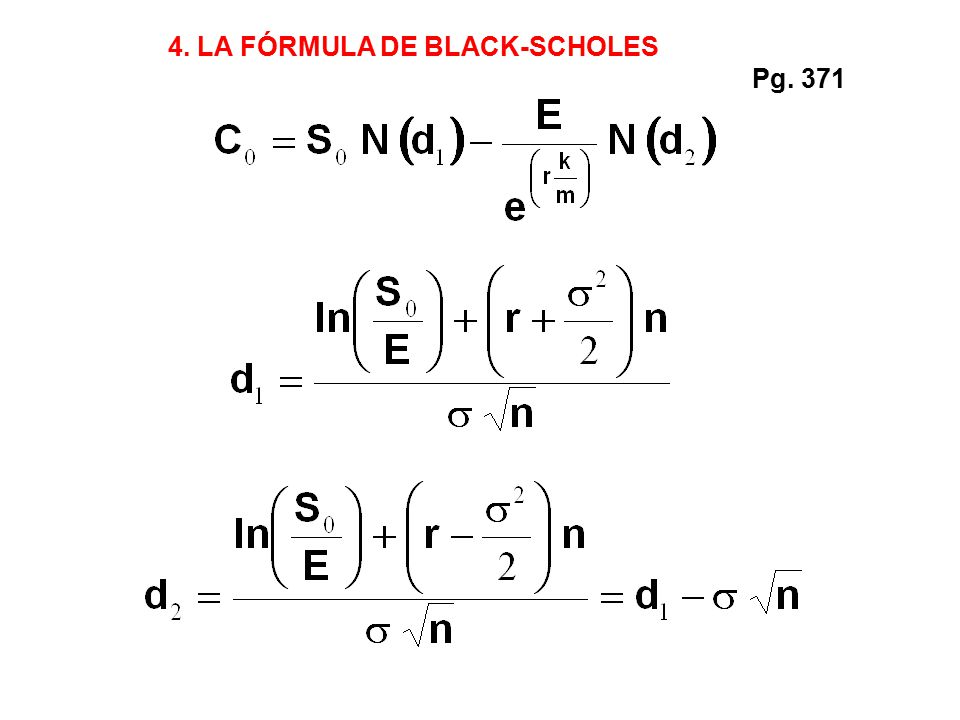 EL MODELO DE BLACK-SCHOLES - ppt descargar