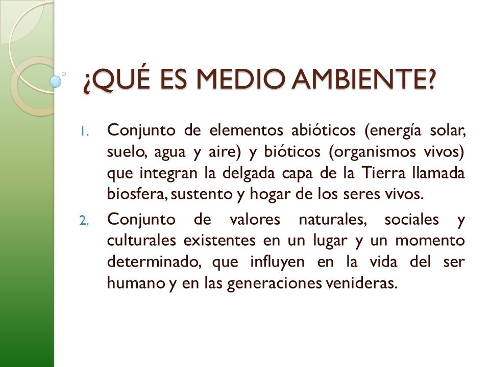 MEDIO AMBIENTE. - ppt descargar