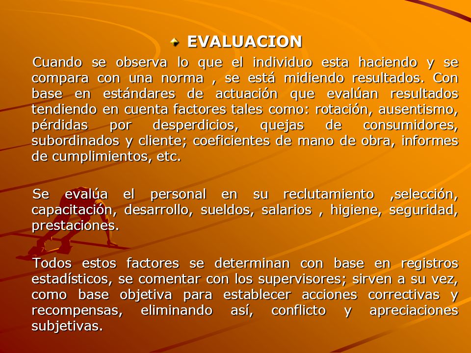 EVALUACION