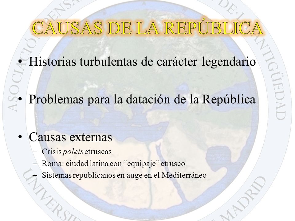 CAUSAS DE LA REPÚBLICA Historias turbulentas de carácter legendario