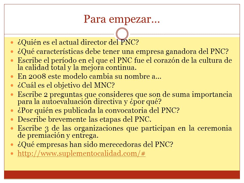 Para empezar… ¿Quién es el actual director del PNC