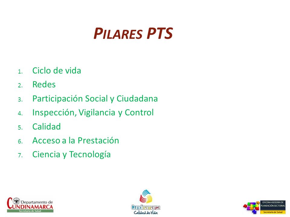 Pilares PTS Ciclo de vida Redes Participación Social y Ciudadana