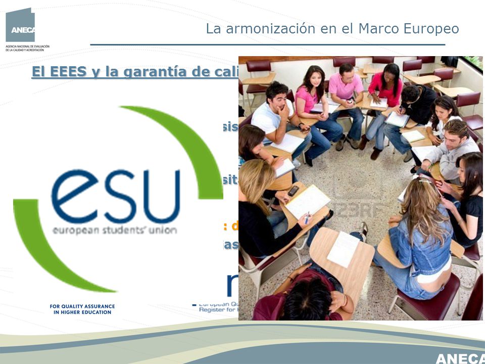 Asociación Europea de agencias de calidad y Registro de agencias