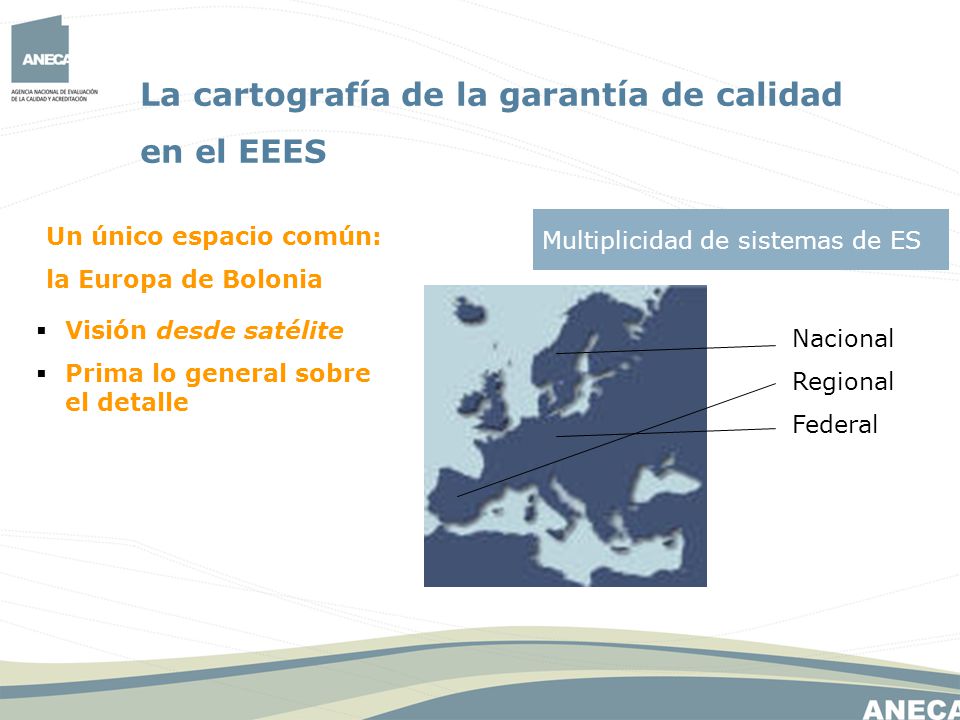 La cartografía de la garantía de calidad en el EEES