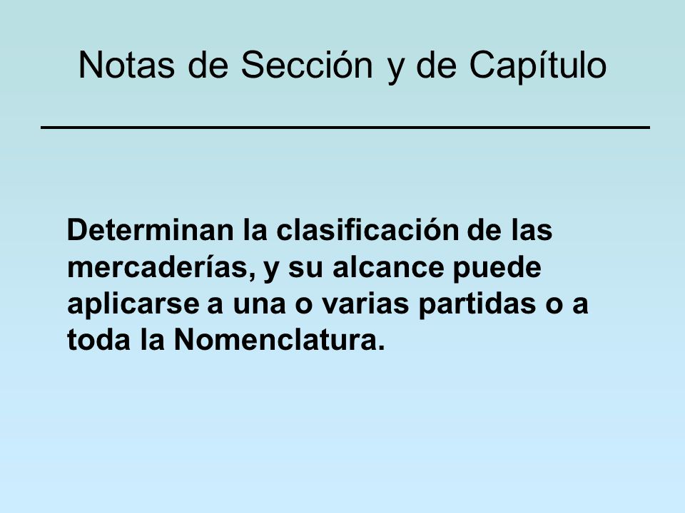 Notas de Sección y de Capítulo