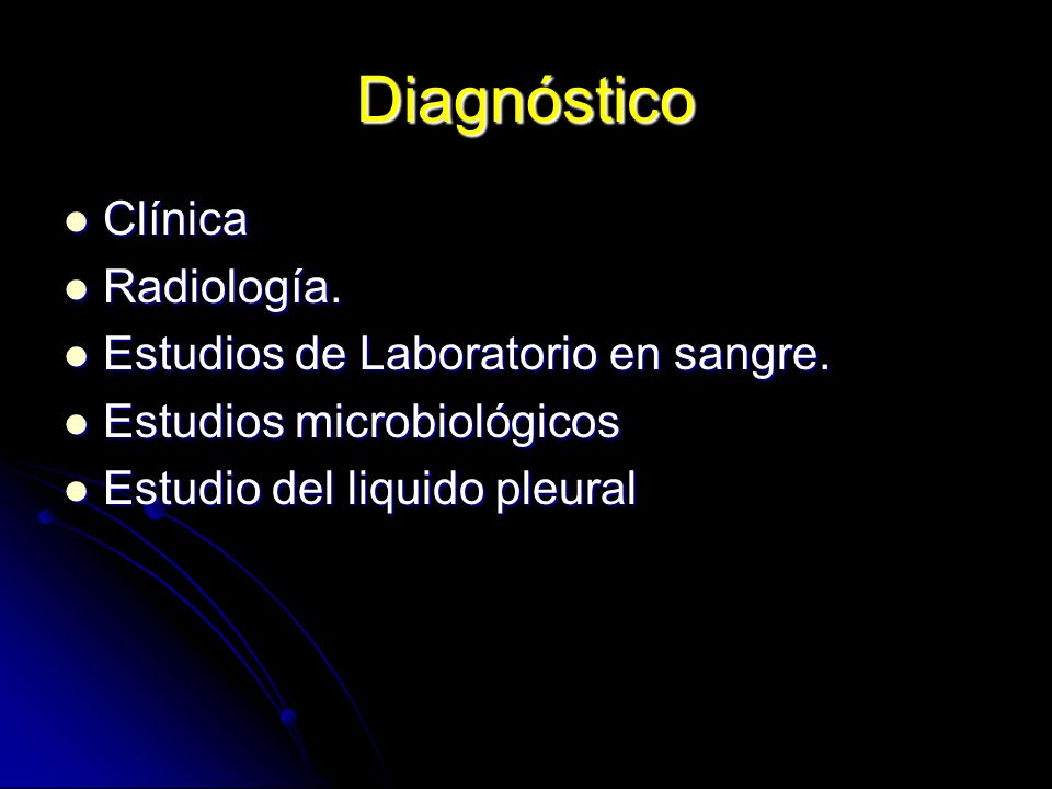 Diagnóstico Clínica Radiología. Estudios de Laboratorio en sangre.