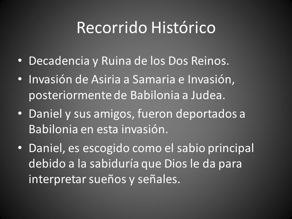 Recorrido Histórico Decadencia y Ruina de los Dos Reinos.