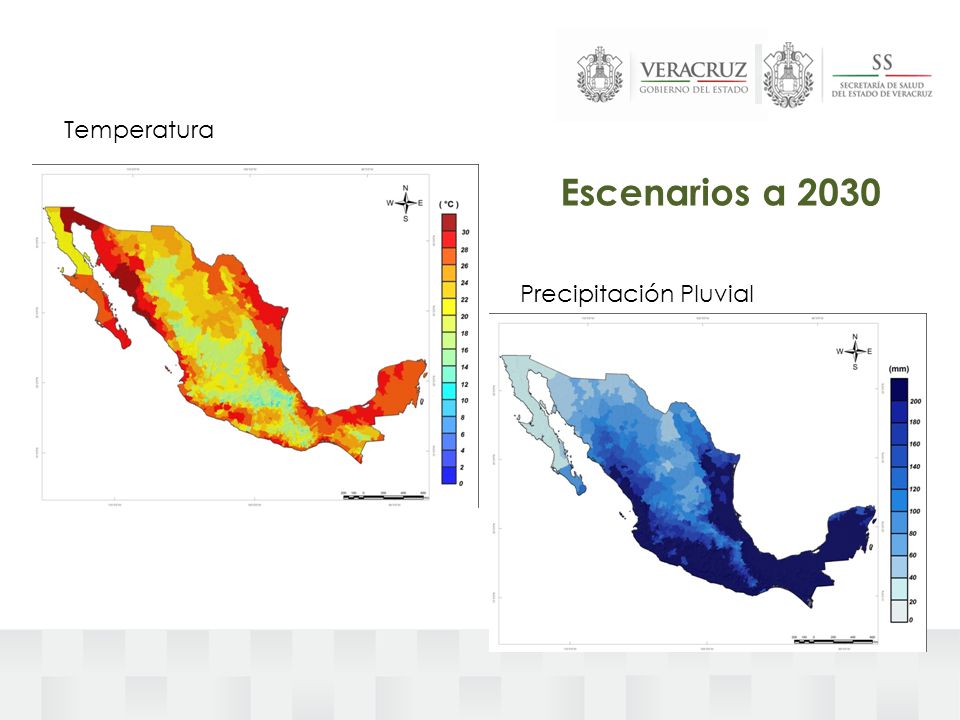Temperatura Escenarios a 2030 Precipitación Pluvial
