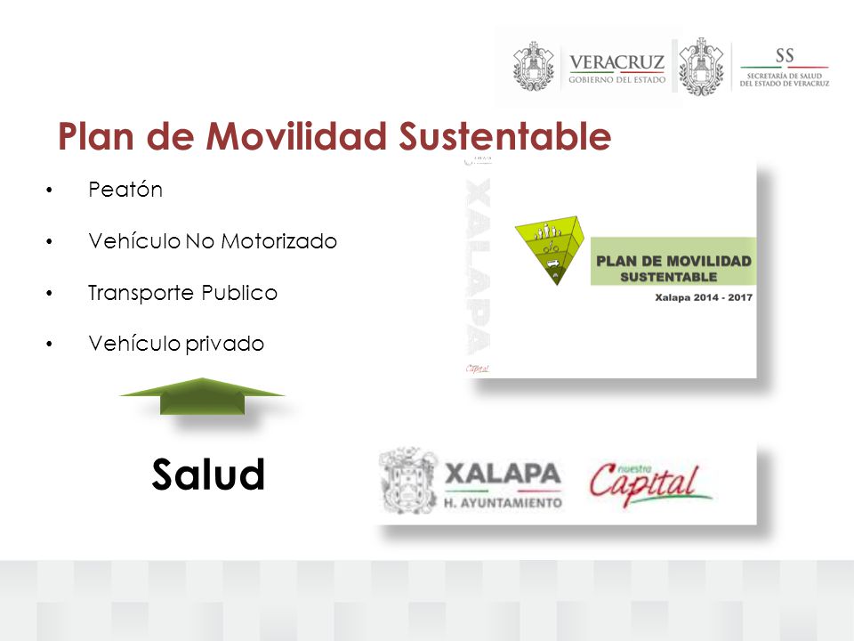 Salud Plan de Movilidad Sustentable Peatón Vehículo No Motorizado