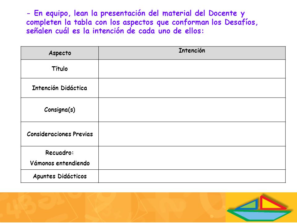 Consideraciones Previas