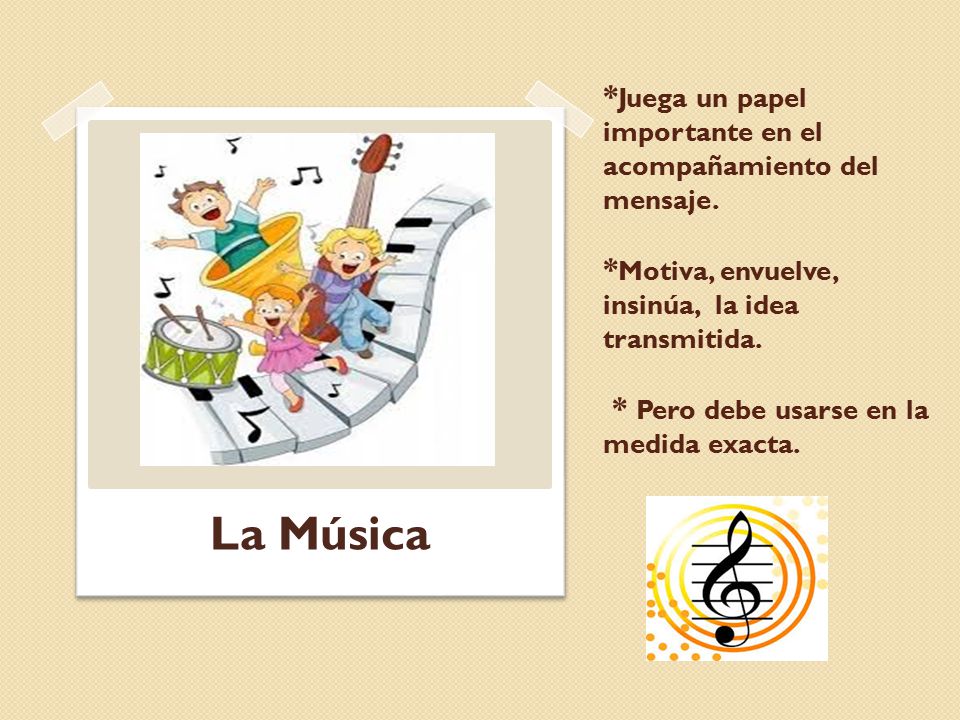 Juega un papel importante en el acompañamiento del mensaje