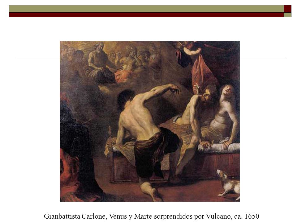 Gianbattista Carlone, Venus y Marte sorprendidos por Vulcano, ca. 1650