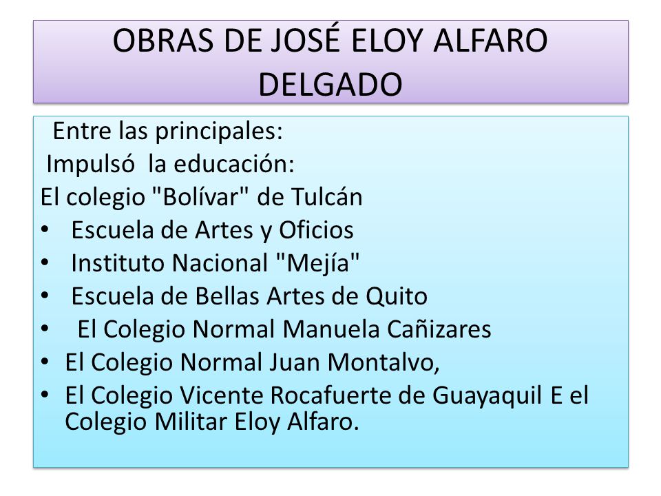 Jose Eloy Alfaro Delgado Ppt Descargar