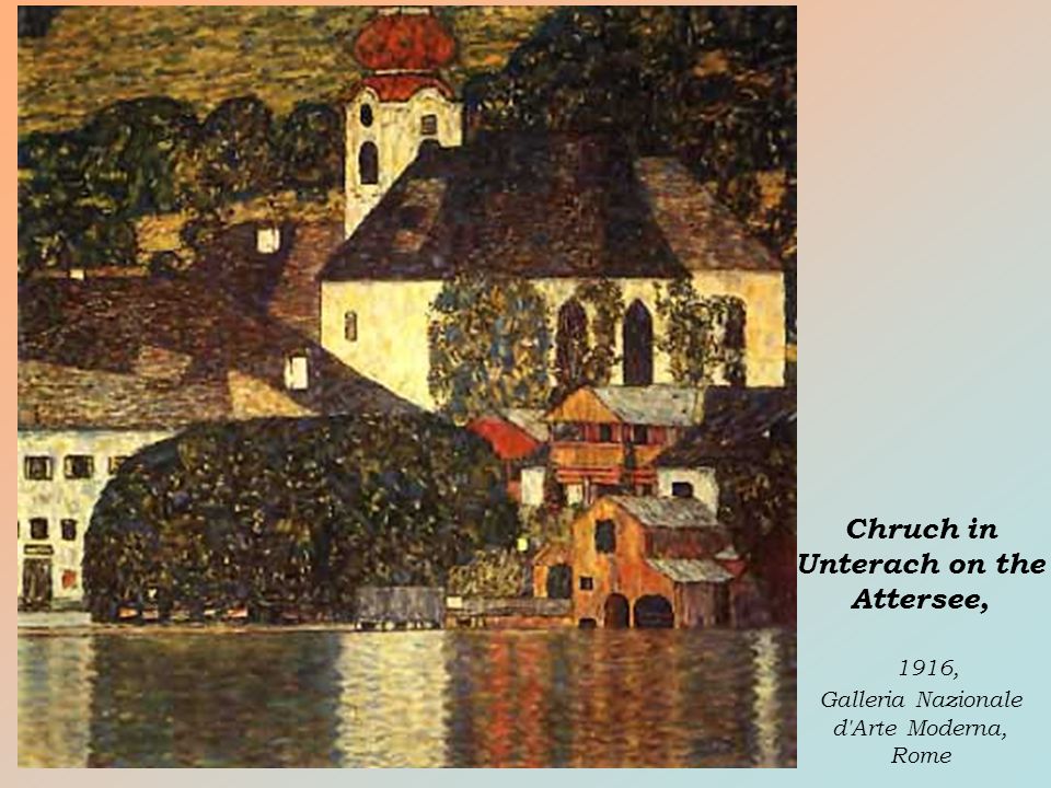 Chruch in Unterach on the Attersee, 1916, Galleria Nazionale d Arte Moderna, Rome