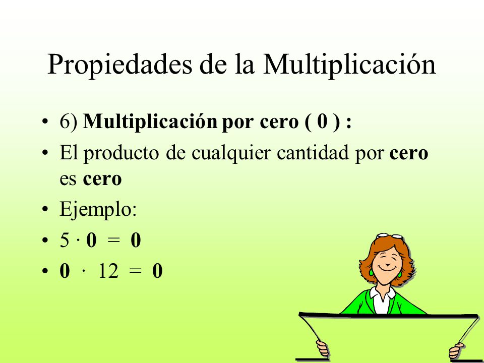 Propiedades de la Multiplicación