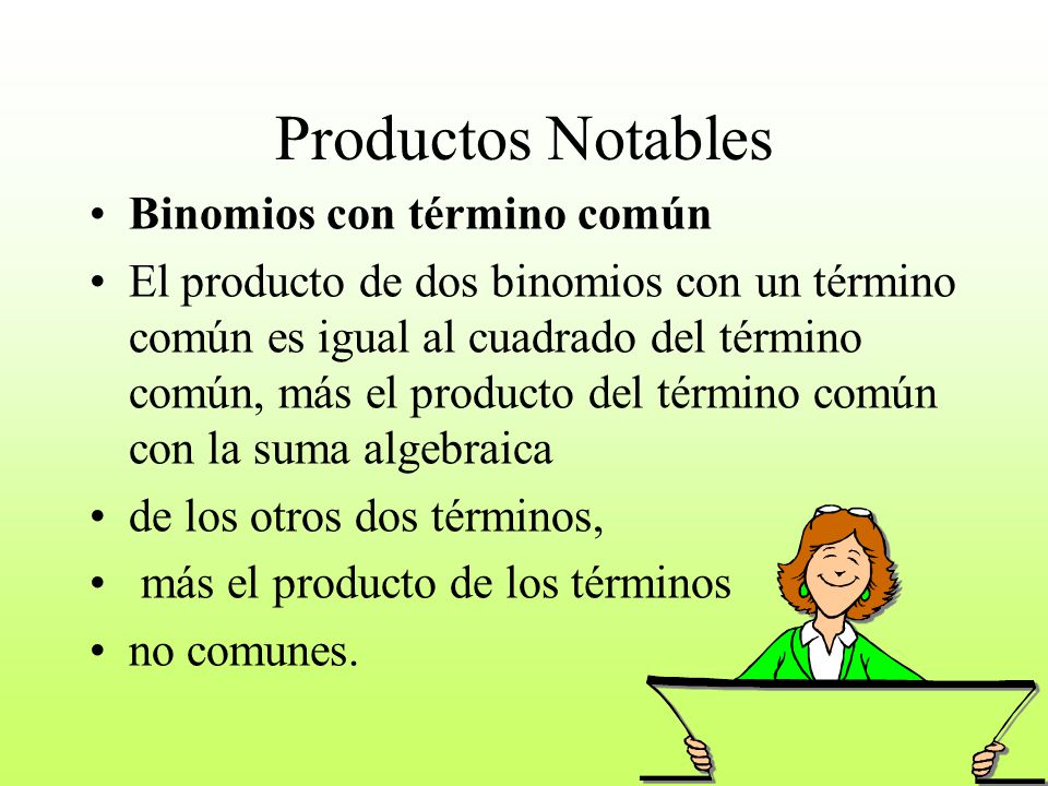 Productos Notables Binomios con término común