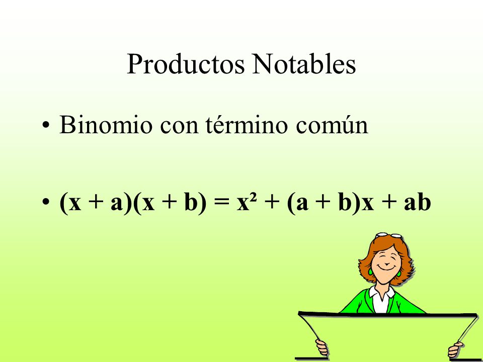 Productos Notables Binomio con término común