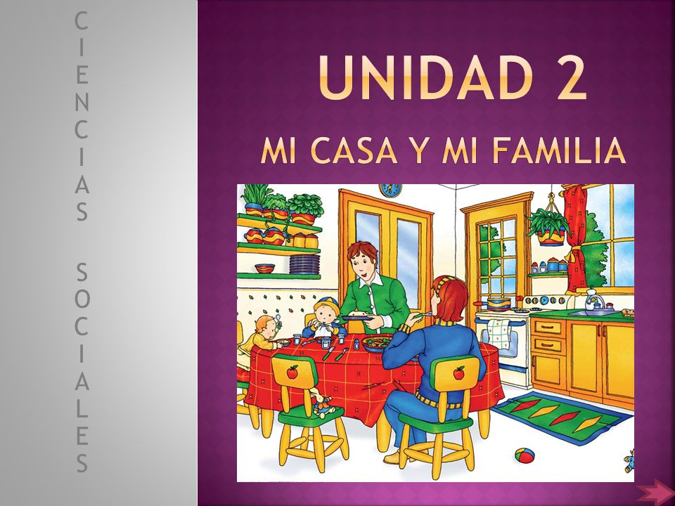 Unidad 2 MI CASA Y MI FAMILIA C I E N C I A S S O C I A L E S