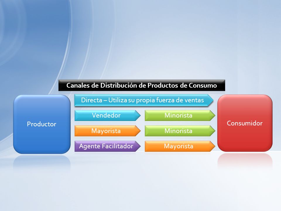 Canales de Distribución de Productos de Consumo