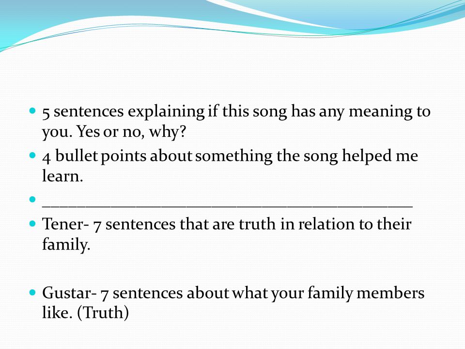 5 sentences explaining if this song has any meaning to you