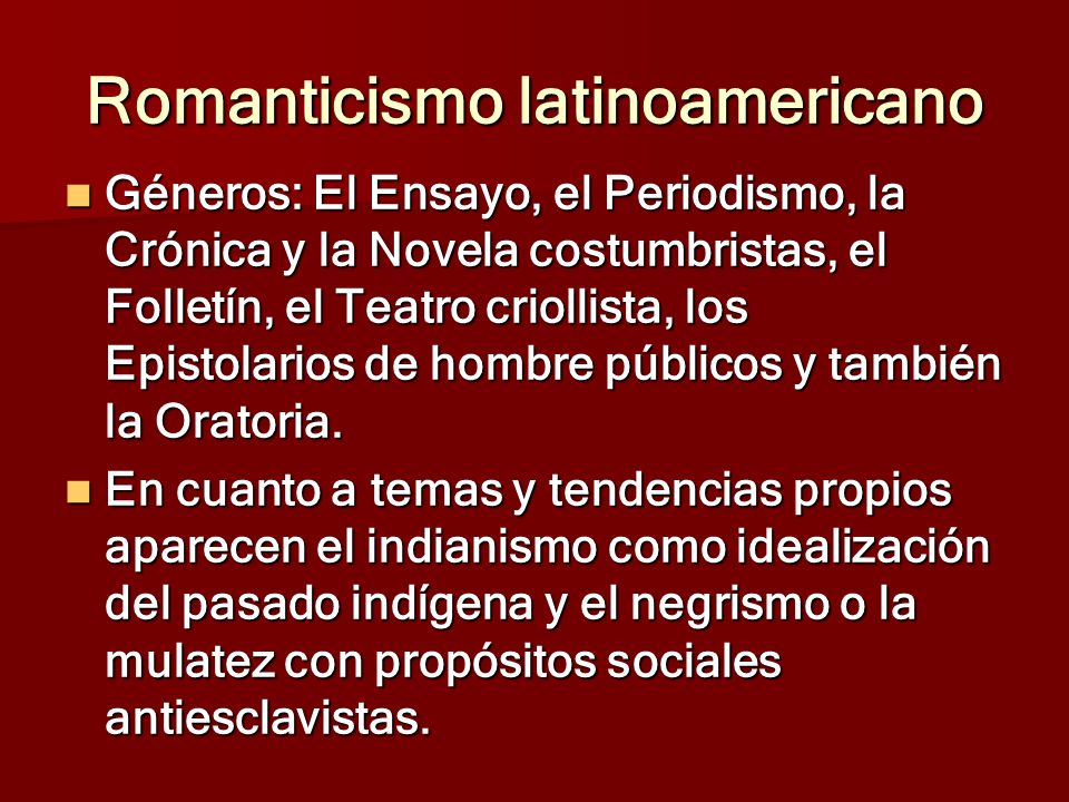 El Romanticismo México - ppt