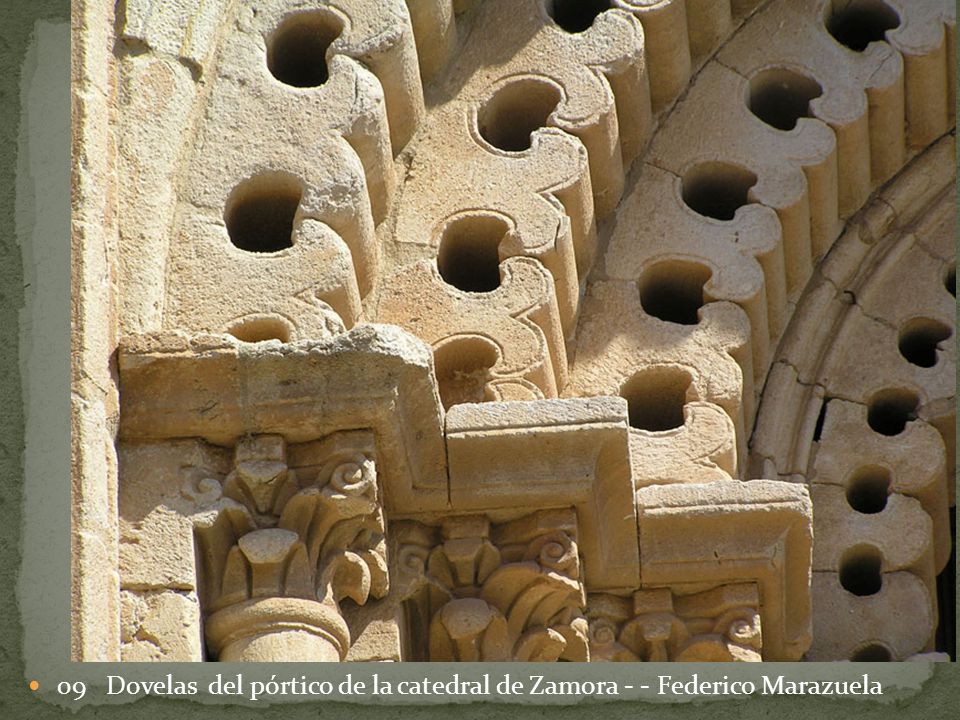 09 Dovelas del pórtico de la catedral de Zamora - - Federico Marazuela