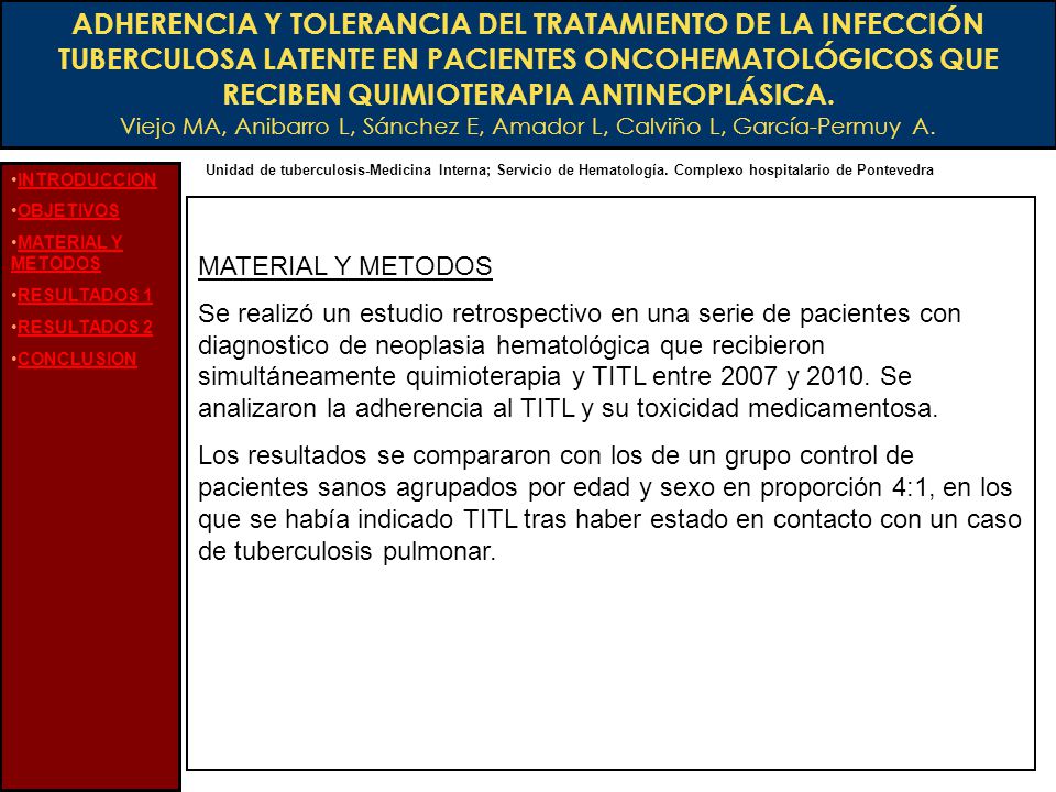 Viejo MA, Anibarro L, Sánchez E, Amador L, Calviño L, García-Permuy A.
