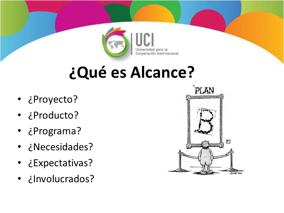 ¿Qué es Alcance ¿Proyecto ¿Producto ¿Programa ¿Necesidades