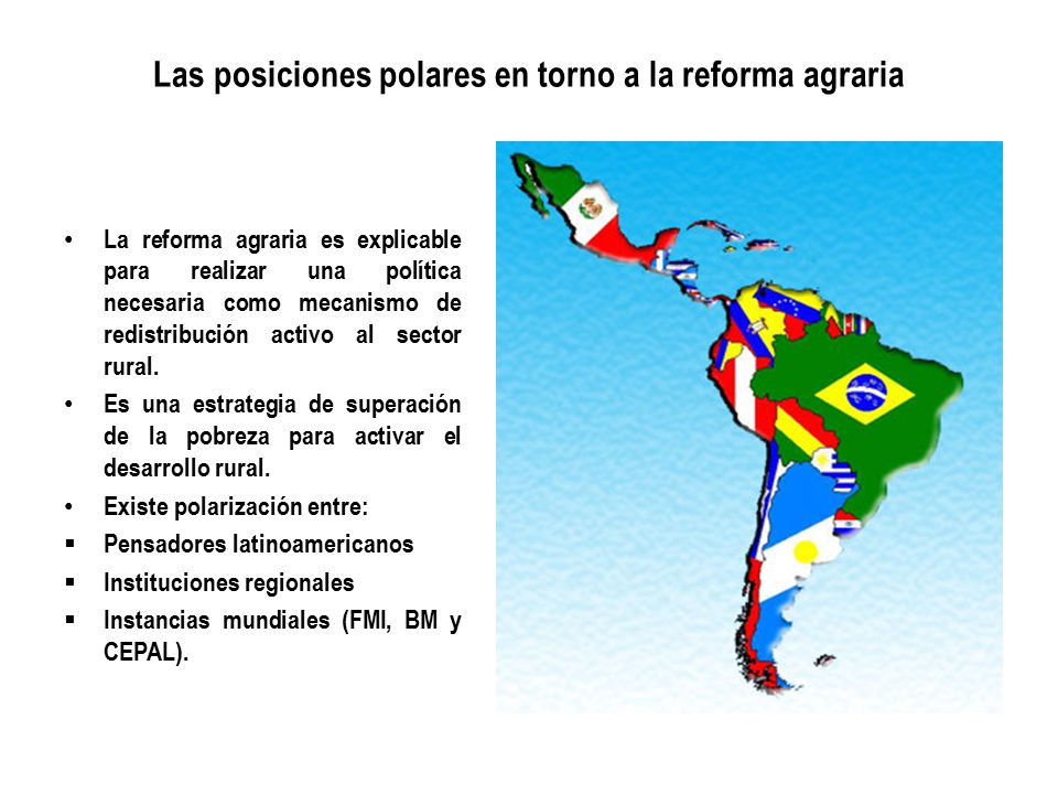 Las posiciones polares en torno a la reforma agraria