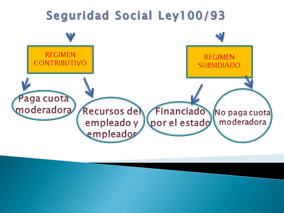 Seguridad Social Ley100/93 Paga cuota moderadora