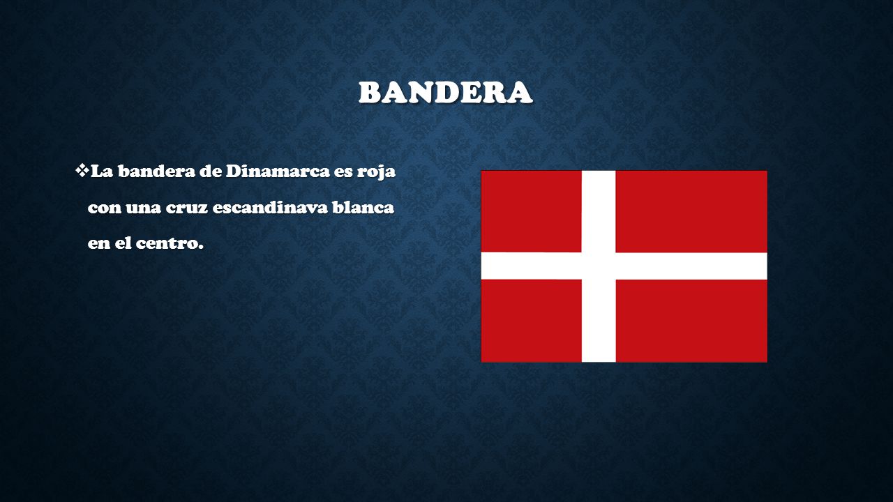 BAndera La bandera de Dinamarca es roja