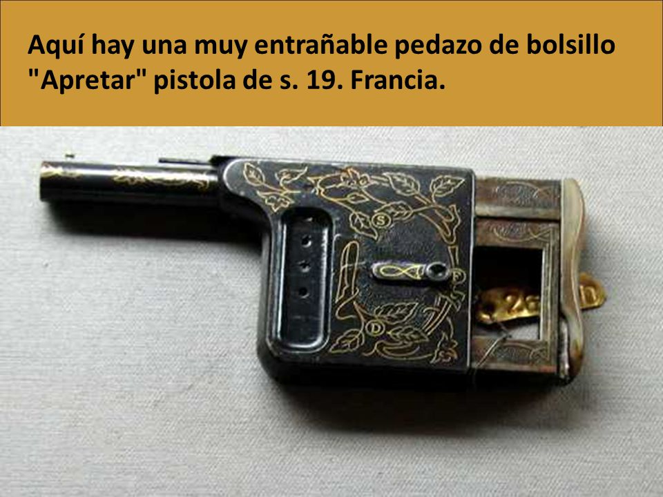 Aquí hay una muy entrañable pedazo de bolsillo Apretar pistola de s