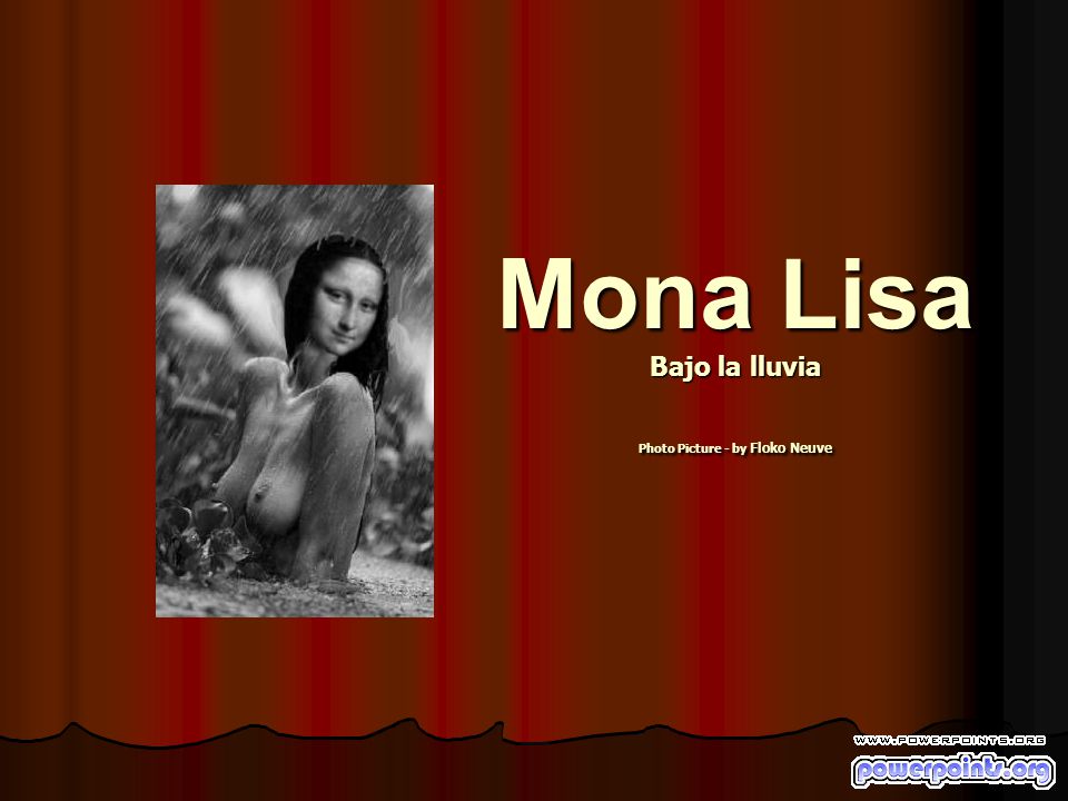 Mona Lisa Bajo la lluvia Photo Picture - by Floko Neuve
