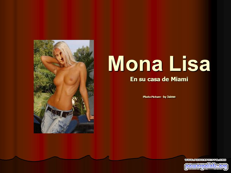 Mona Lisa En su casa de Miami Photo Picture - by Jaime