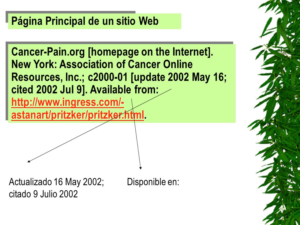 Página Principal de un sitio Web