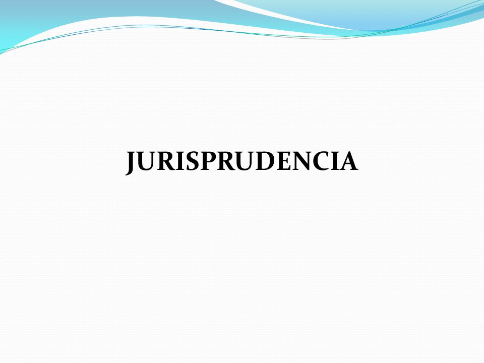 JURISPRUDENCIA