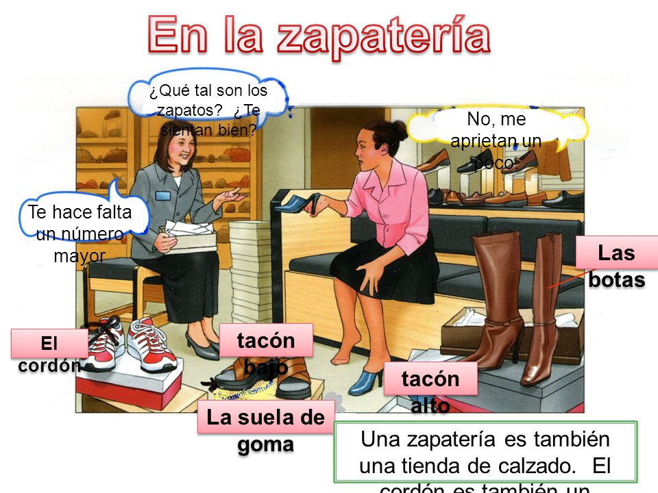 En la zapatería Las botas tacón bajo tacón alto La suela de goma