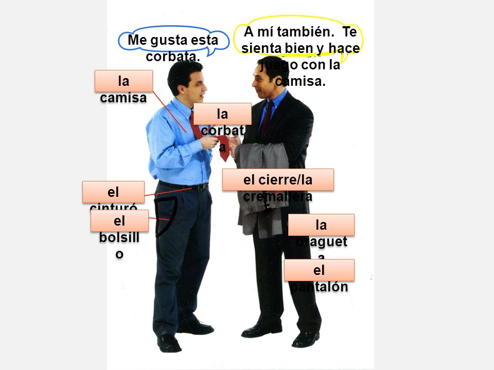 A mí también. Te sienta bien y hace juego con la camisa.
