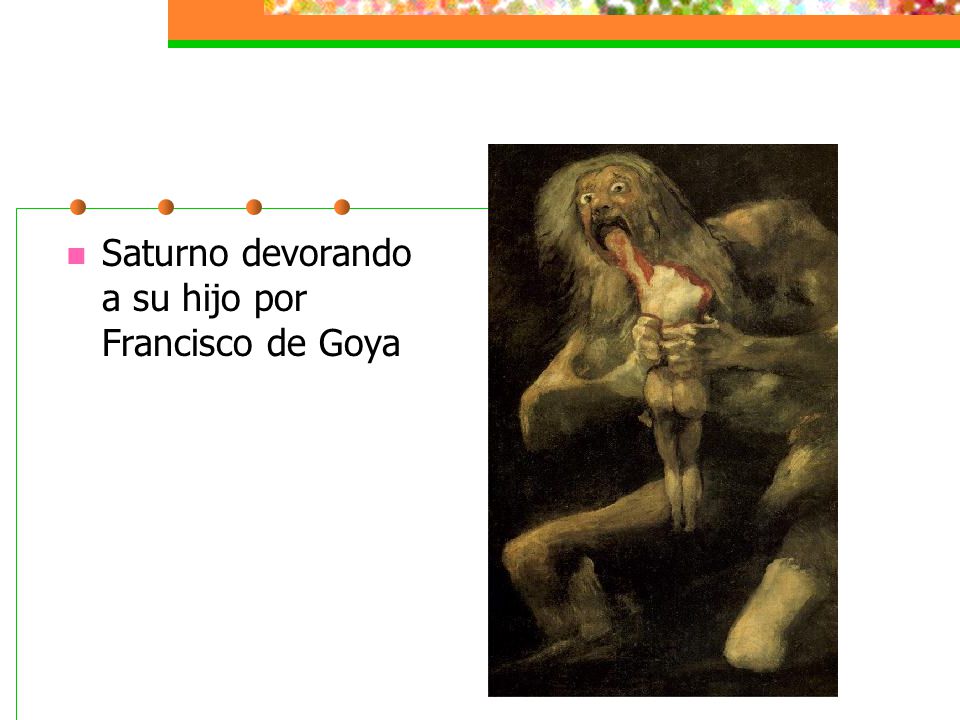 Saturno devorando a su hijo por Francisco de Goya