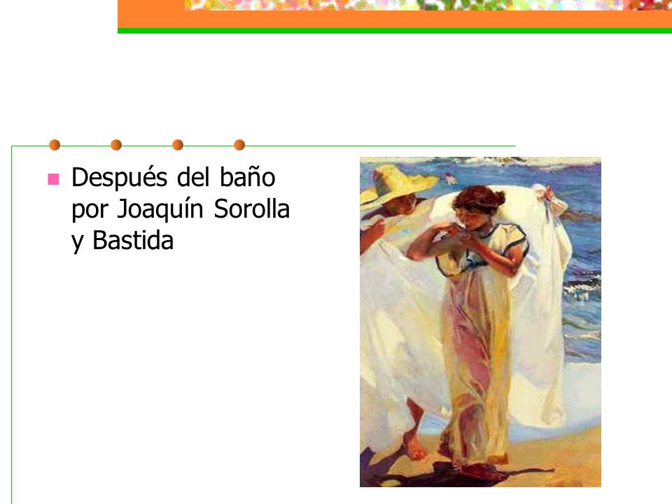 Después del baño por Joaquín Sorolla y Bastida