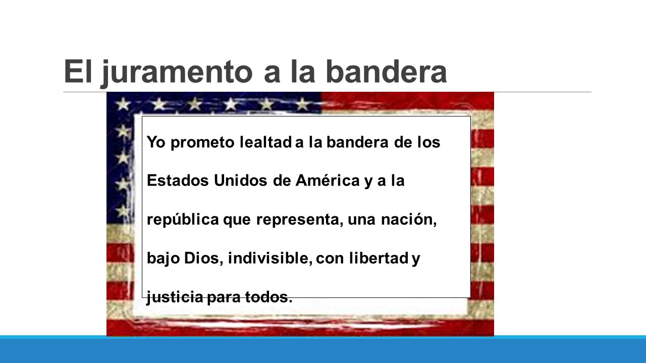 El juramento a la bandera