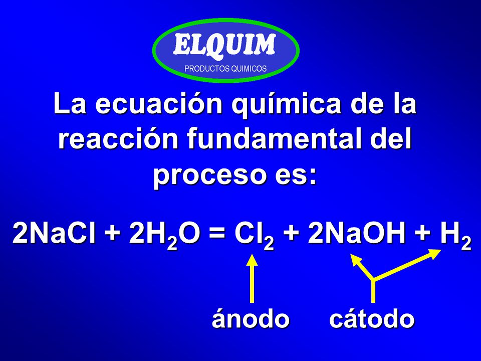 La ecuación química de la reacción fundamental del proceso es: