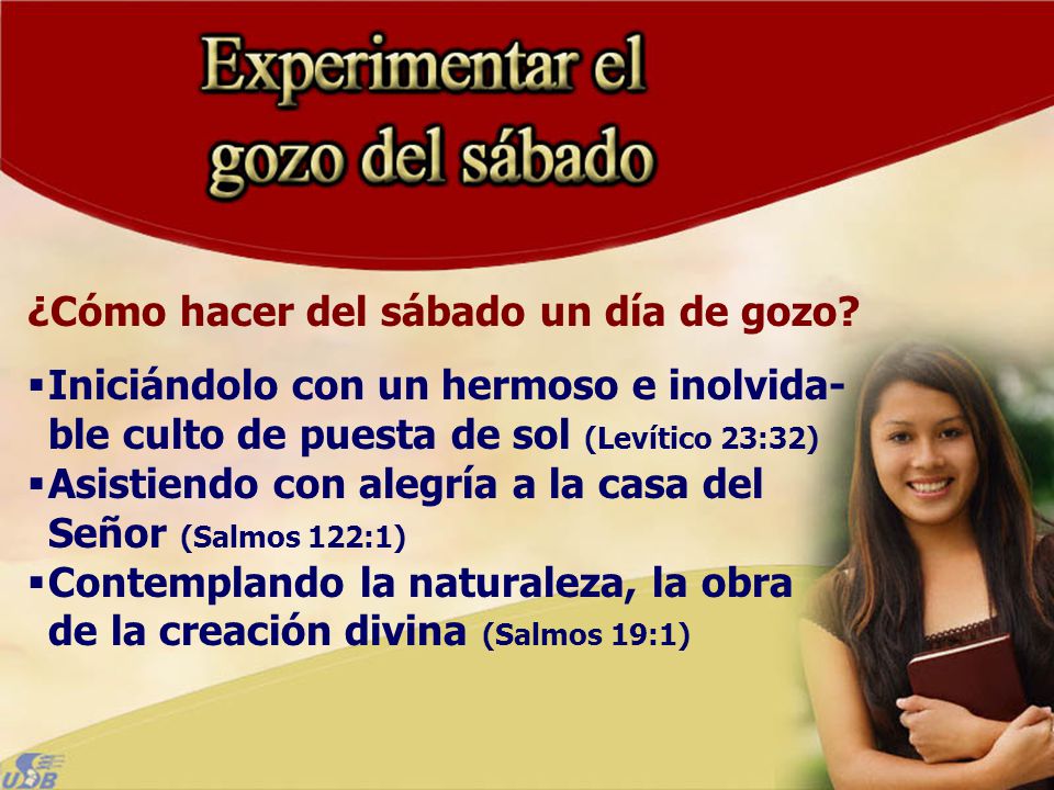 ¿Cómo hacer del sábado un día de gozo
