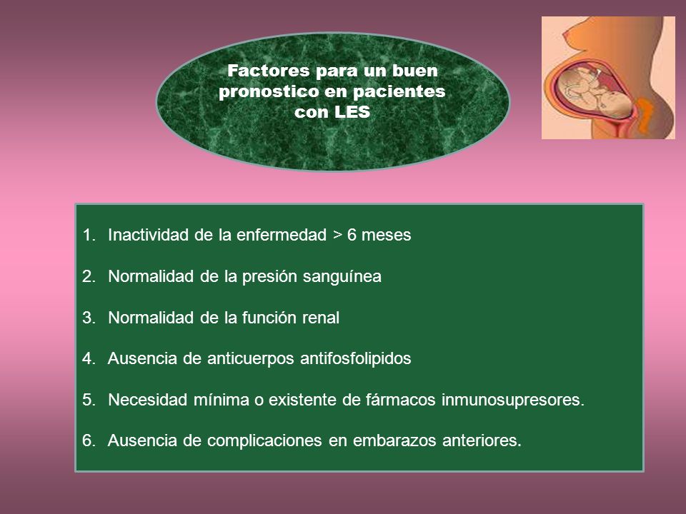 Factores para un buen pronostico en pacientes con LES