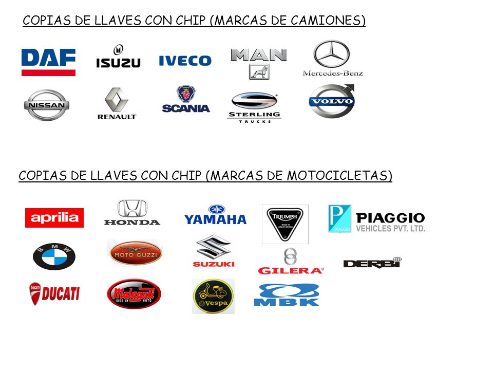 COPIAS DE LLAVES CON CHIP (MARCAS DE CAMIONES)
