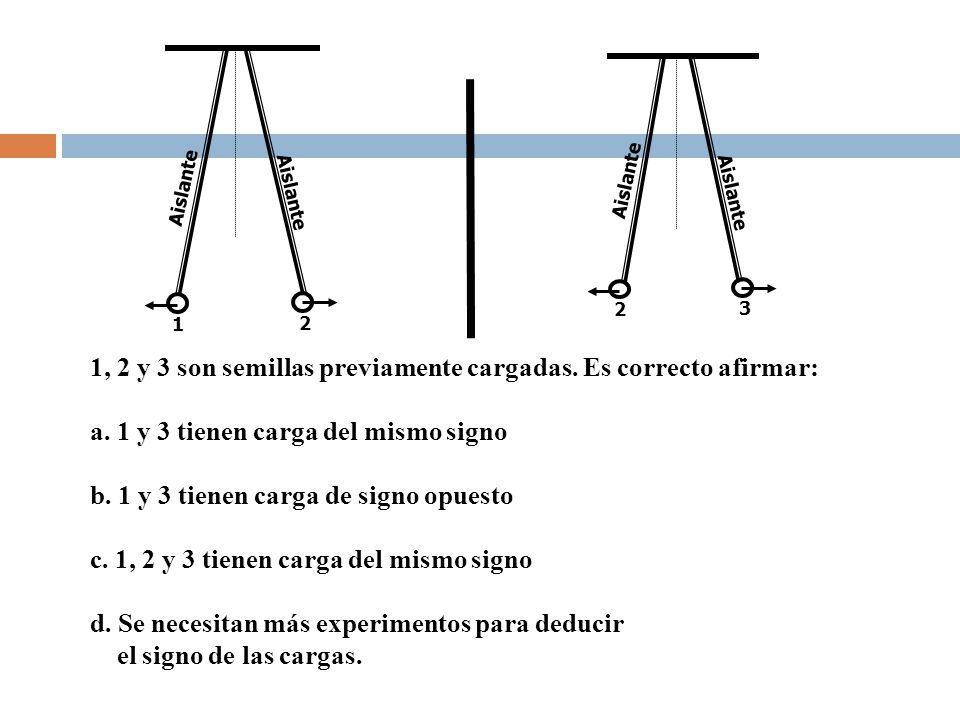 1, 2 y 3 son semillas previamente cargadas. Es correcto afirmar: