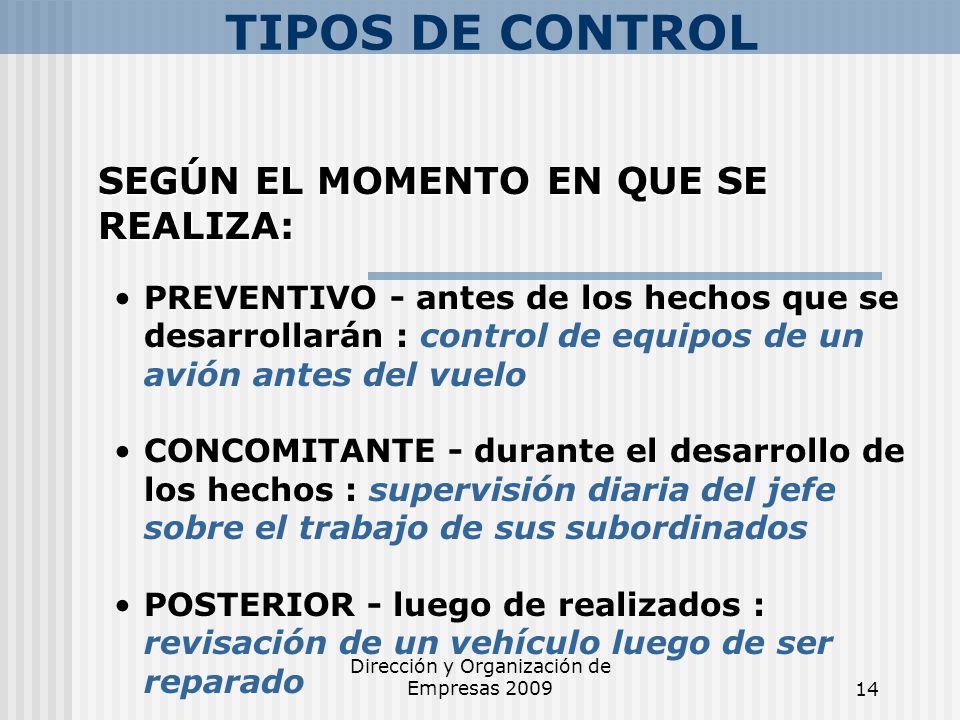 Dirección y Organización de Empresas 2009