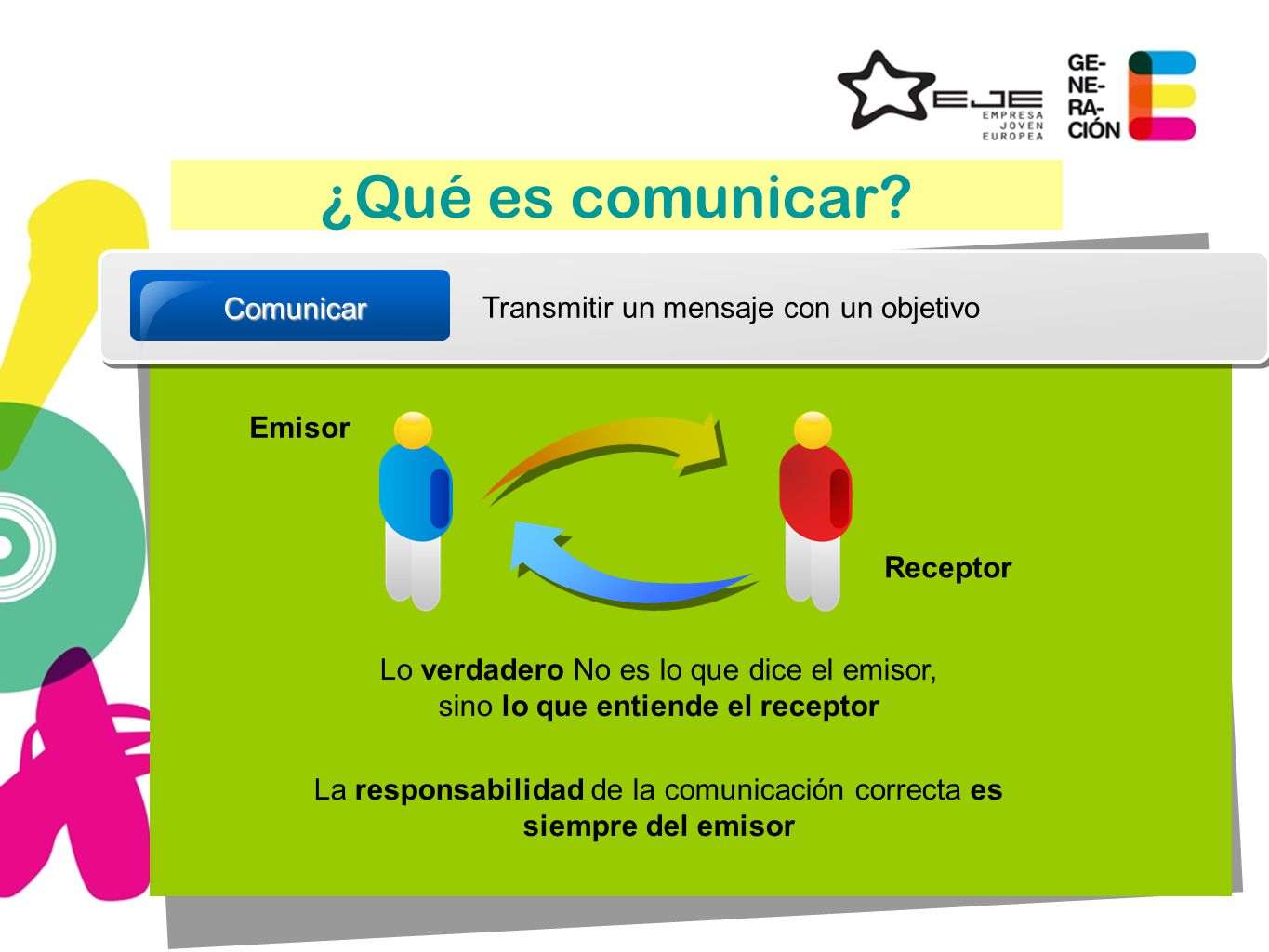 ¿Qué es comunicar Comunicar Transmitir un mensaje con un objetivo
