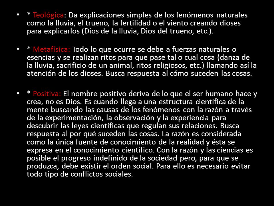 * Teológica: Da explicaciones simples de los fenómenos naturales como la lluvia, el trueno, la fertilidad o el viento creando dioses para explicarlos (Dios de la lluvia, Dios del trueno, etc.).